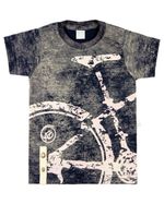 Camiseta Infantil Malha Laserwash Bicicleta