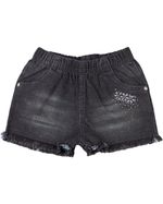 Shorts Infantil Menina Indigo Moss Black Strass