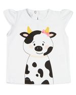 Pijama Curto Menina Infantil 10 Meses a 4 Anos Cotton Fino Verão Manga Curta Bichinhos