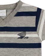 Pijama Infantil Menino Malha Mescla Listrada Silk AZ