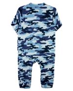 Macacao Bebe Infantil Pijama Inverno Malha Grossa Microsoft Estampado Zíper Camuflado