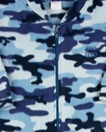 Macacao Bebe Infantil Pijama Inverno Malha Grossa Microsoft Estampado Zíper Camuflado