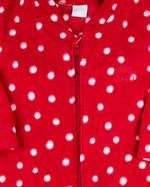 Macacao Bebe Infantil Pijama Inverno Malha Grossa Microsoft Estampado Zíper Bolinhas