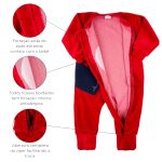 Macacao Bebe Menina Plush Estampado Bolinhas Kit Macacão Plush Menina Coração 2 Peças