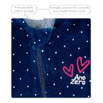 Macacao Bebe Menina Plush Estampado Bolinhas Kit Macacão Plush Menina Coração 2 Peças