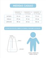 Saco de Dormir Bebe Casulo Pijama Cobertor Soft Estampado Grosso Ziper