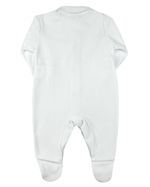 Macacão Bebê Plush Aplicações de Coraçõezinhos e Lacinhos de Cetim