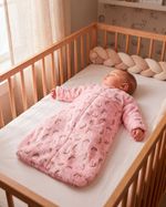 Saco de Dormir Bebe Casulo Pijama Cobertor Soft Nuvens Grosso Zíper