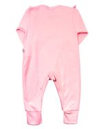 Macacão Bebê Longo Menina Suedine Silk Arco Íris