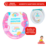 ASSENTO SANITARIO REDUTOR INFANTIL ROSA