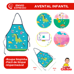 AVENTAL ESCOLAR INFANTIL PLASTICO