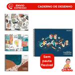 CADERNO DE CARTOGRAFIA E DESENHO 96 FOLHAS FLEXIVEL