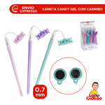 CANETA CANDY GEL 07MM COM CARIMBO