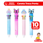 CANETA  10 CORES  07MM  