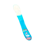 COLHER BABY DE SILICONE AZUL