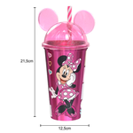 COPO MINNIE COM TAMPA DE ORELHA 500ML