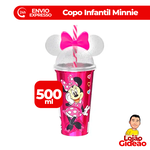 COPO MINNIE COM TAMPA DE ORELHA 500ML