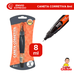 CORRETIVO CANETA 8ML BL 1UN JOCAR OFFICE