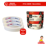 FITA CREPE 18X50M FITA FINA ARTESANATO PINTURA