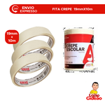 FITA CREPE 19X10M PARA PINTURA ARTESANATO