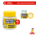 GUACHE 15ML ACRILEX BRANCO ACRILEX