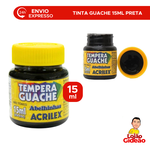 GUACHE 15ML ACRILEX PRETO ACRILEX