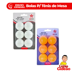 KIT BOLINHA DE PING PONG 6 UM