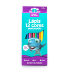 LAPIS DE COR SEXTAVADO 12 CORES