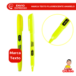 MARCA TEXTO FLUORESCENTE AMARELO