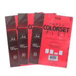 PAPEL A4 180G COLOR PLUS VERMELHO 25 FOLHAS