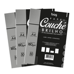 PAPEL COUCHE 180G BRANCO 50 FOLHAS