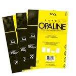 PAPEL OPALINE BRANCO 180G PACOTE 50 FOLHAS