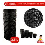 POTE MOSAICO 2500ML FUME C TAMPA PRETA