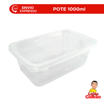 POTE ORGANIZADOR 1000ML TRANSPARENTE