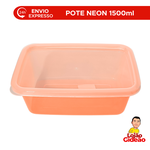 POTE ORGANIZADOR 1500ML LARANJA NEON