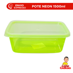 POTE ORGANIZADOR 1500ML VERDE NEON