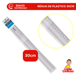 REGUA PREMIUM 30CM CRISTAL