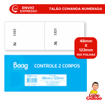 TALAO DE COMANDO NUMERADO 2 CORPOS