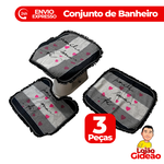 TAPETE BANHEIRO 03 PCS SIMPLES