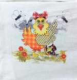 PANO DE PRATO BRANCO ESTAMPADO 37X60CM