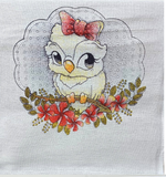 PANO DE PRATO BRANCO ESTAMPADO 37X60CM