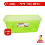 POTE ORGANIZADOR 2950ML VERDE LINHA NEON