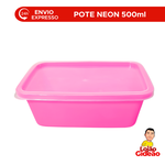 POTE ORGANIZADOR 500ML ROSA NEON