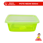 POTE ORGANIZADOR 500ML VERDE NEON