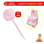 CANETA  POMPOM PINK PARA MENINAS BARBIE