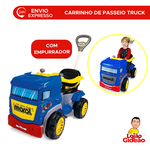 CARRINHO DE PASSEIO TRUCK PARA MENINO AZUL