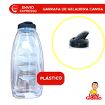 GARRAFA CANOA CRISTAL TAMPA PRETA