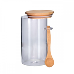 POTE PARA MANTIMENTOS COM COLHER 500ML  VIDRO