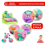 Massinha Estica e Pula Dinossauro 20g