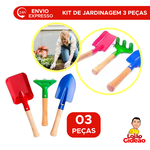 Conjunto Para Jardinagem 3 peças